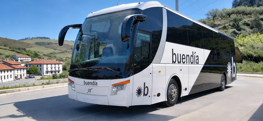 Buendia Autobús en Proaza, Asturias