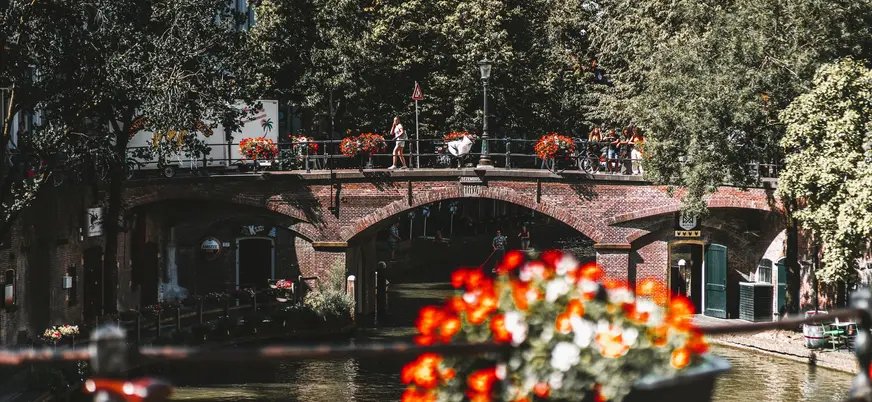 Calles y canales de Utrecht Países Bajos
