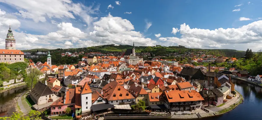 Castillo Český Krumlov desde Praga, República Checa