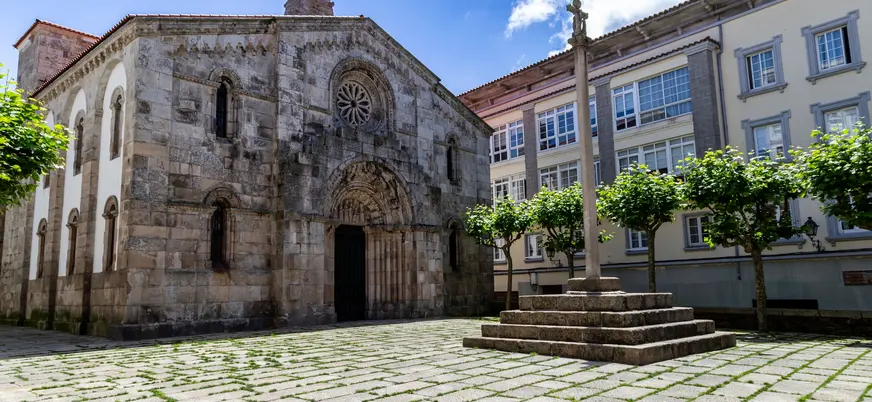 Colegiata Santa María del campo, casco viejo, A coruña Galicia España