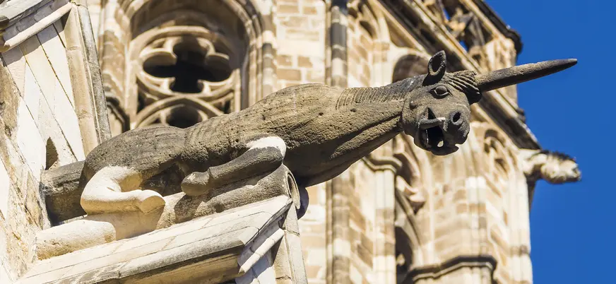 Gárgola de la catedral gótica de Barcelona