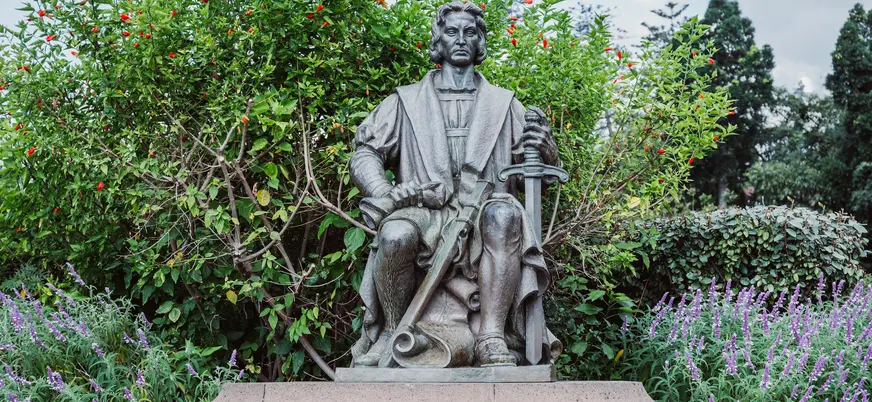 Estatua de Cristóbal Colón en Funchal