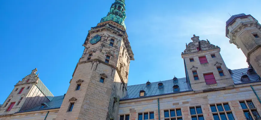 Torres del Castillo de Kronborg en Helsingør, Dinamarca