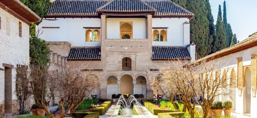 Jardines del Generalife en la Alhambra de Granada.
