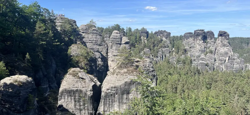 Formaciones rocosas del parque nacional de la Suiza Sajona Bastei