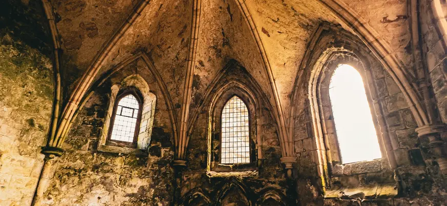 interior sala capitular abadía de inchcolm