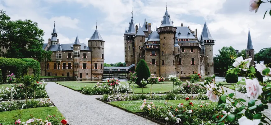 Jardines exteriores Castillo de Haar Haarzuilens Utrecht Países Bajos