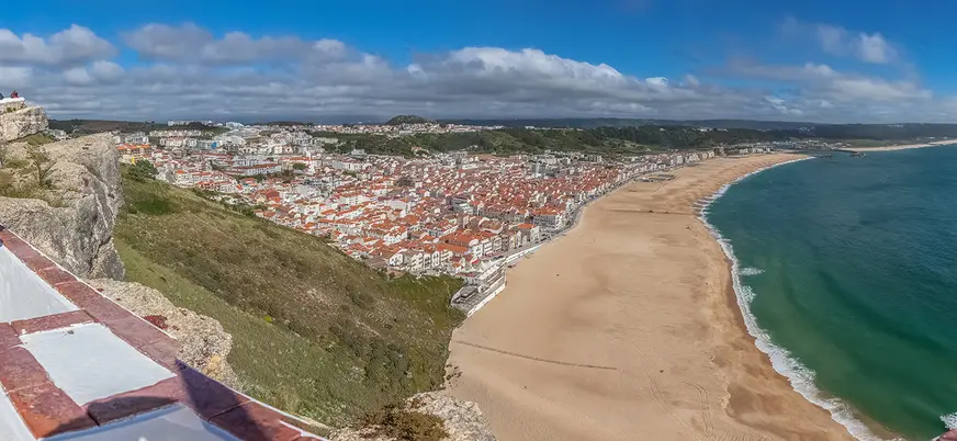 vista panoramica nazare portugal