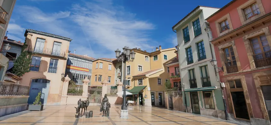 Plaza Trascorrales en Oviedo, Asturias