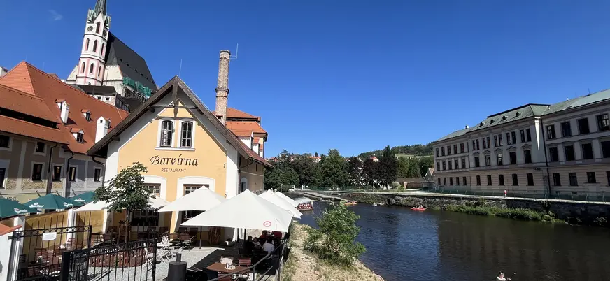 Río Moldava en Český Krumlov