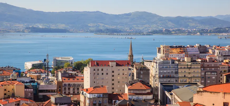 Vista de la bahía de Santander