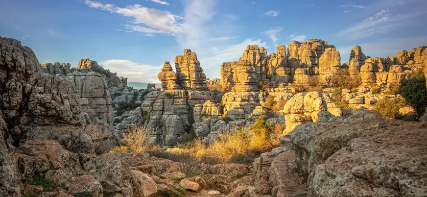 Torcal de Antequera, formaciones de roca caliza