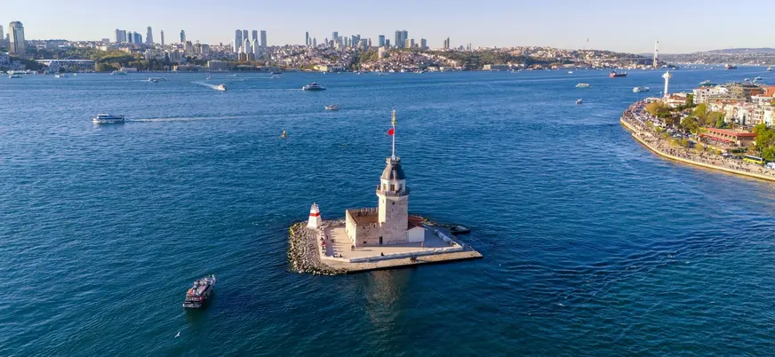 Torre de la Doncella Kız Kulesi en Estambul, Turquía