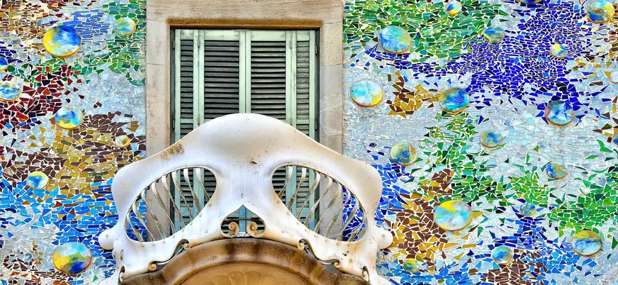 Balcón de la Casa Batlló en Barcelona