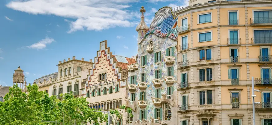 Casa Batlló y Casa Amatller en Barcelona