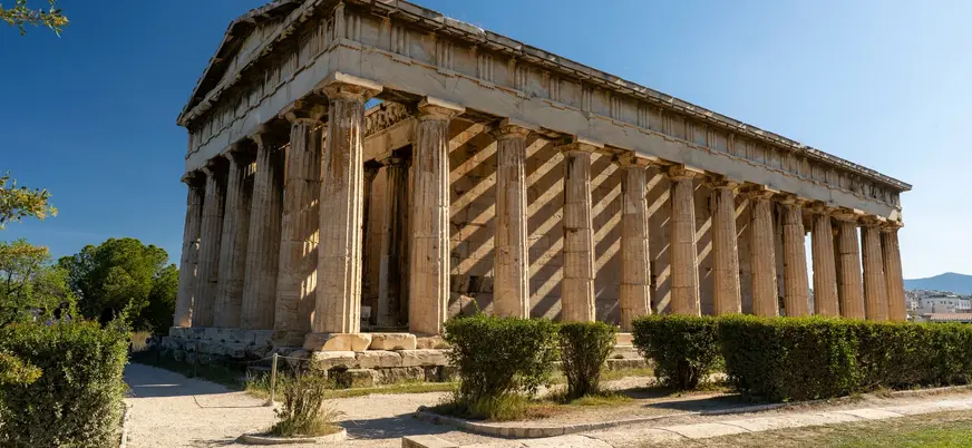 Vista completa del Templo de Hefesto