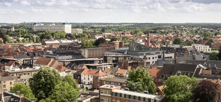 vista aérea de Lovaina Bélgica