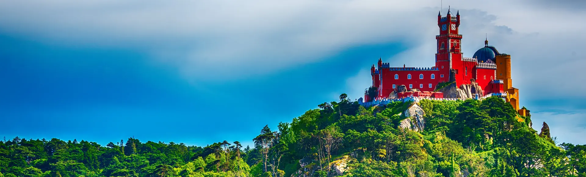 Vista Palacio da Pena - Entradas sin colas al Palacio da Pena y Parque - Excursiones y Actividades en español en Sintra - Buendía