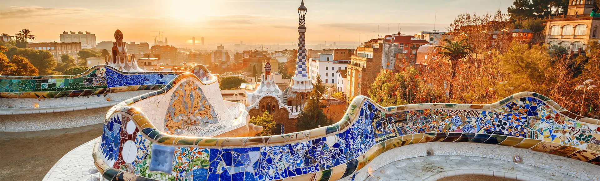 Vista de Barcelona desde el Park Güell