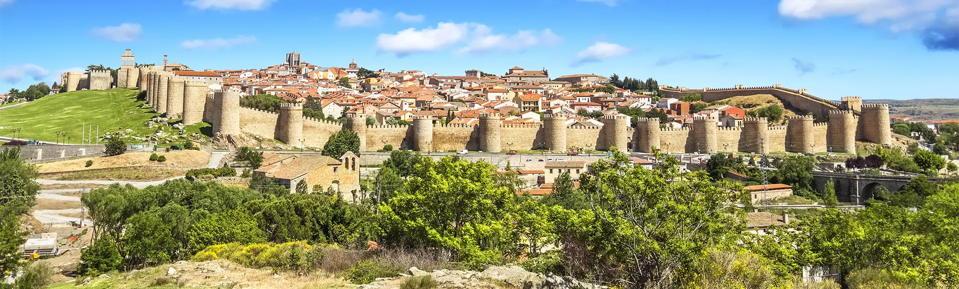 Vista aérea de la ciudad de Ávila - Excursión a Ávila y Salamanca desde Madrid - Buendía