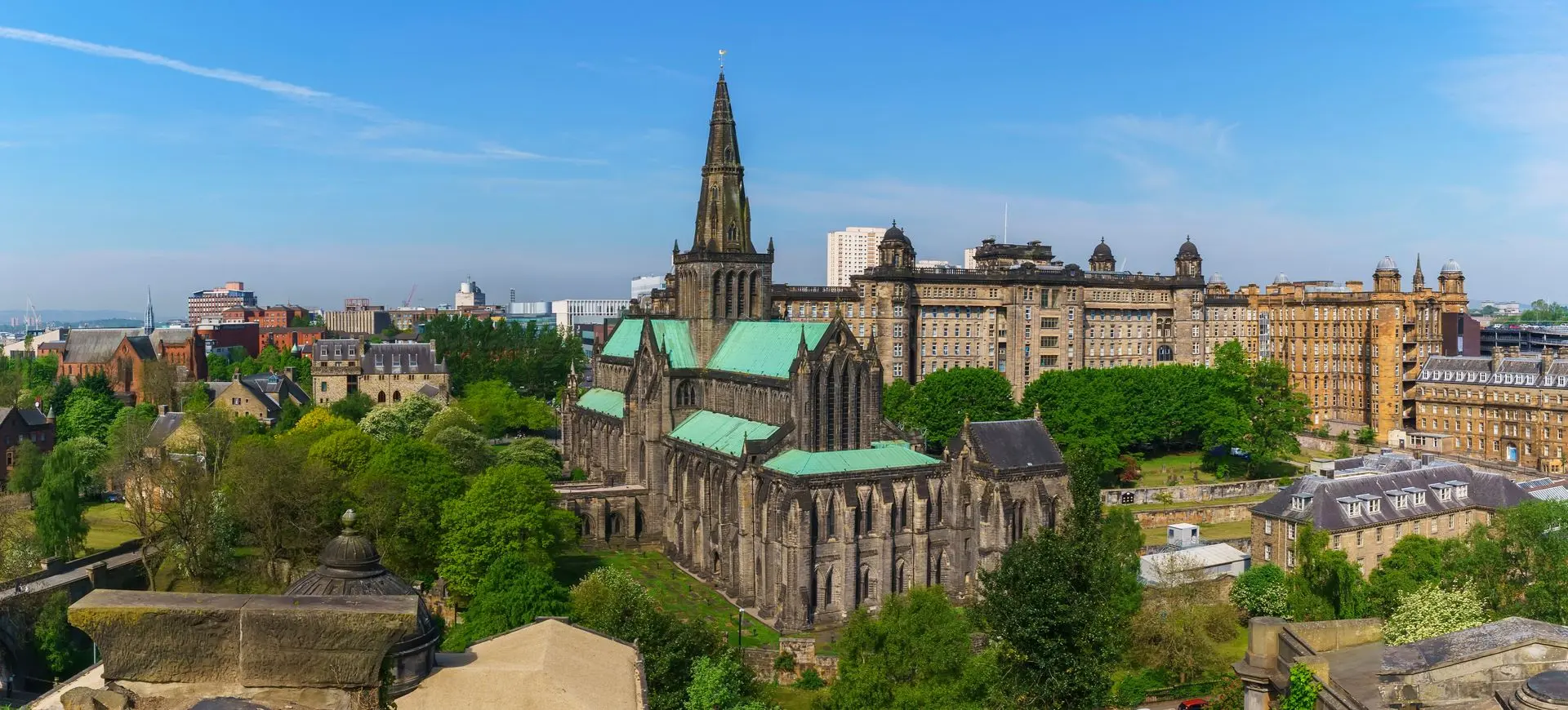 Vista panorámica de la Catedral de Glasgow - Buendía
