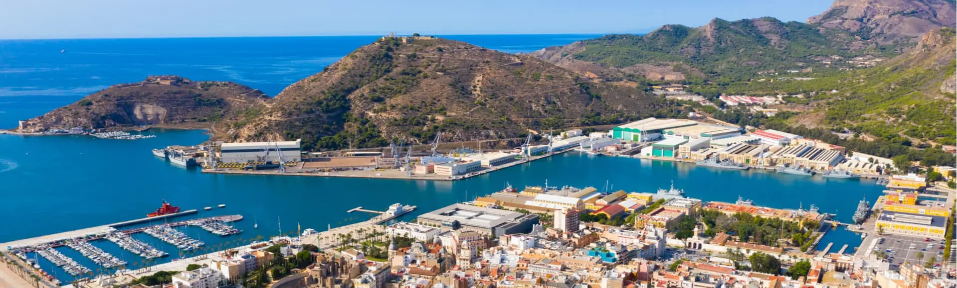 Vista del puerto de Cartagena-Actividades y Excursiones en Cartagena Buendía