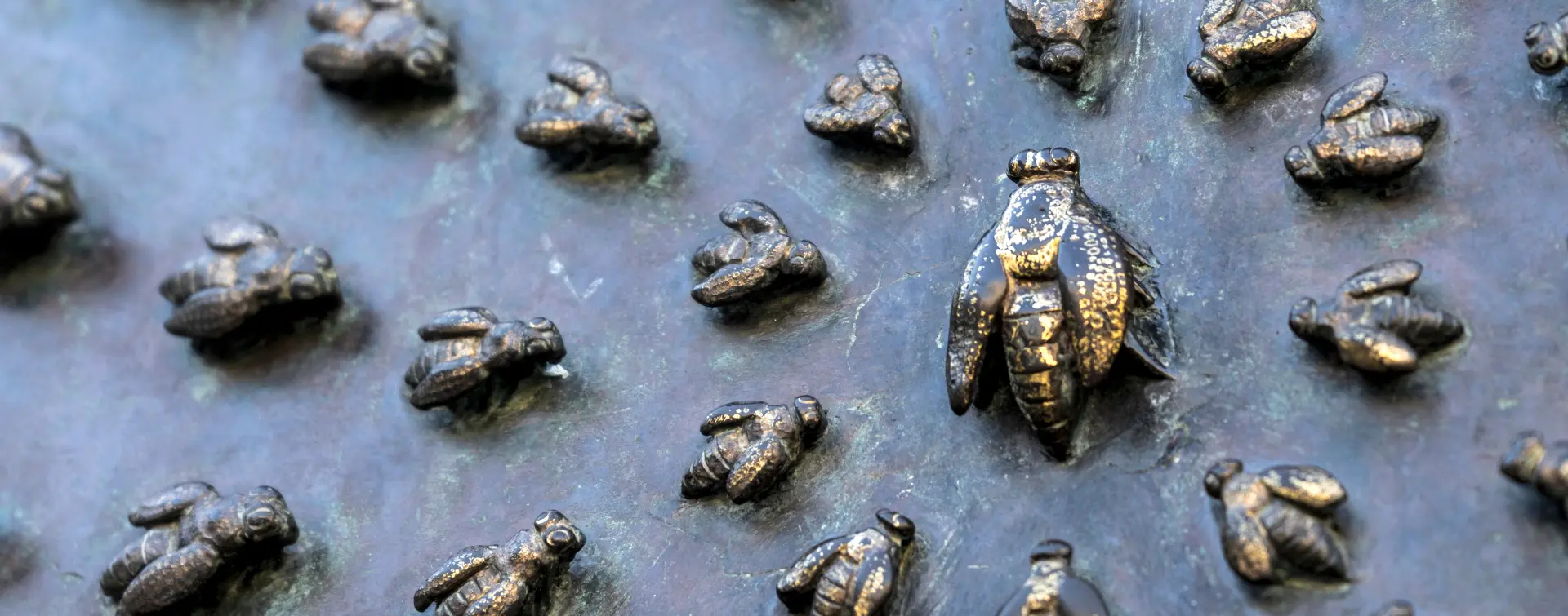 Abejas en la estatua de la plaza Santiago Annunziata - Free Tour Misterios y Leyendas de Florencia - Actividades y Excursiones Buendía Italia