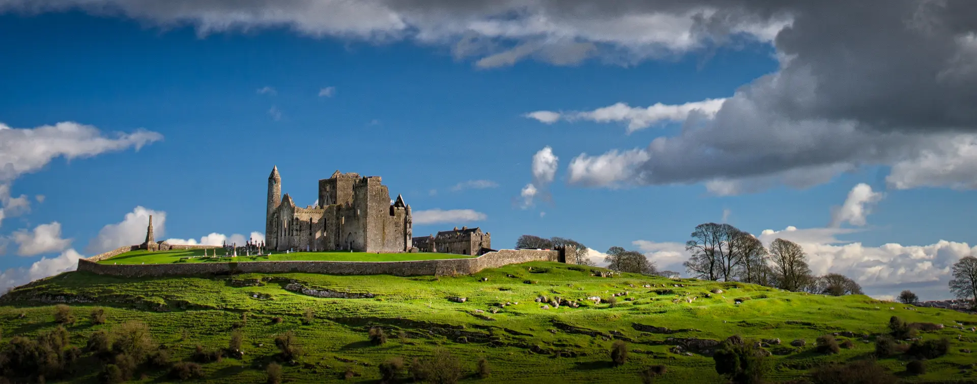 Panorámica Rock of Cashel - Excursión al sur de Irlanda: Cork, el Castillo de Cahir y Rock of Cashel - Visitas Guiadas y Excursiones en español en Dublín - Buendía