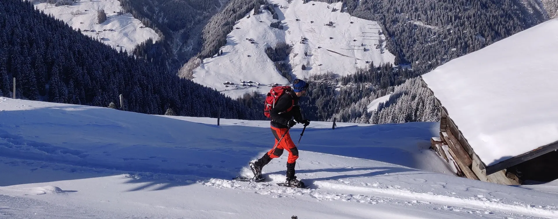 Ruta guiada en Raquetas de Nieve por el Puerto de San Isidro