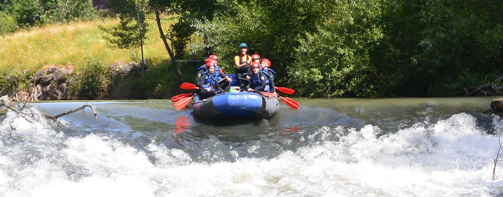 Rafting por el río Ebro