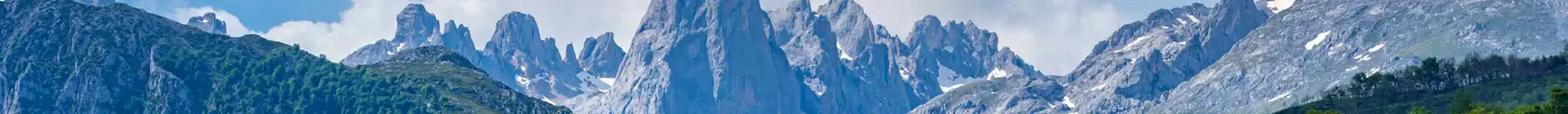 Panorámica de los Picos de Europa con destacada vista del Naranjo de Bulnes
