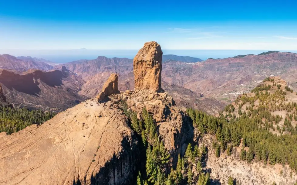 Vistas del cumbre de Gran Canaria, uno de las panorámicas más espectaculares de la isla.