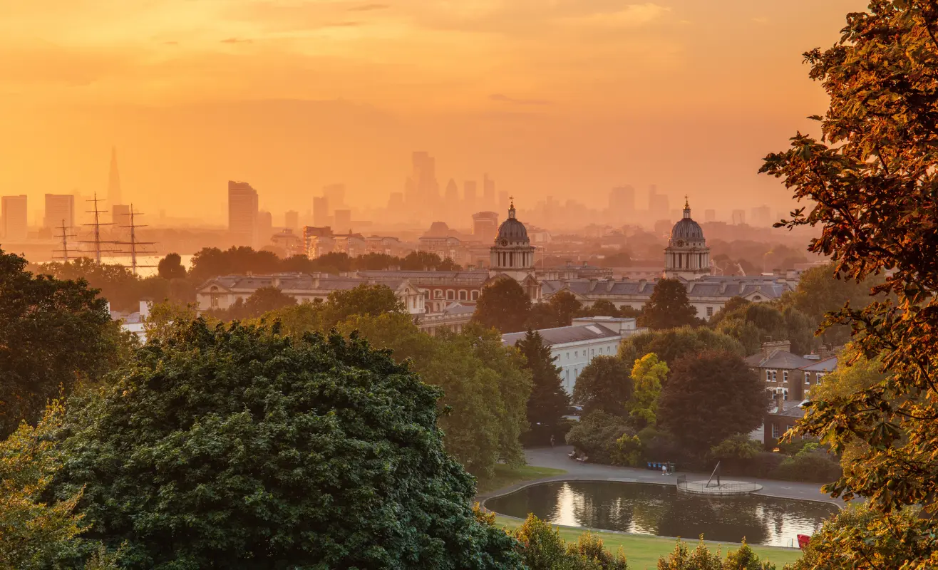 Imagen panorámica de Greenwich.
