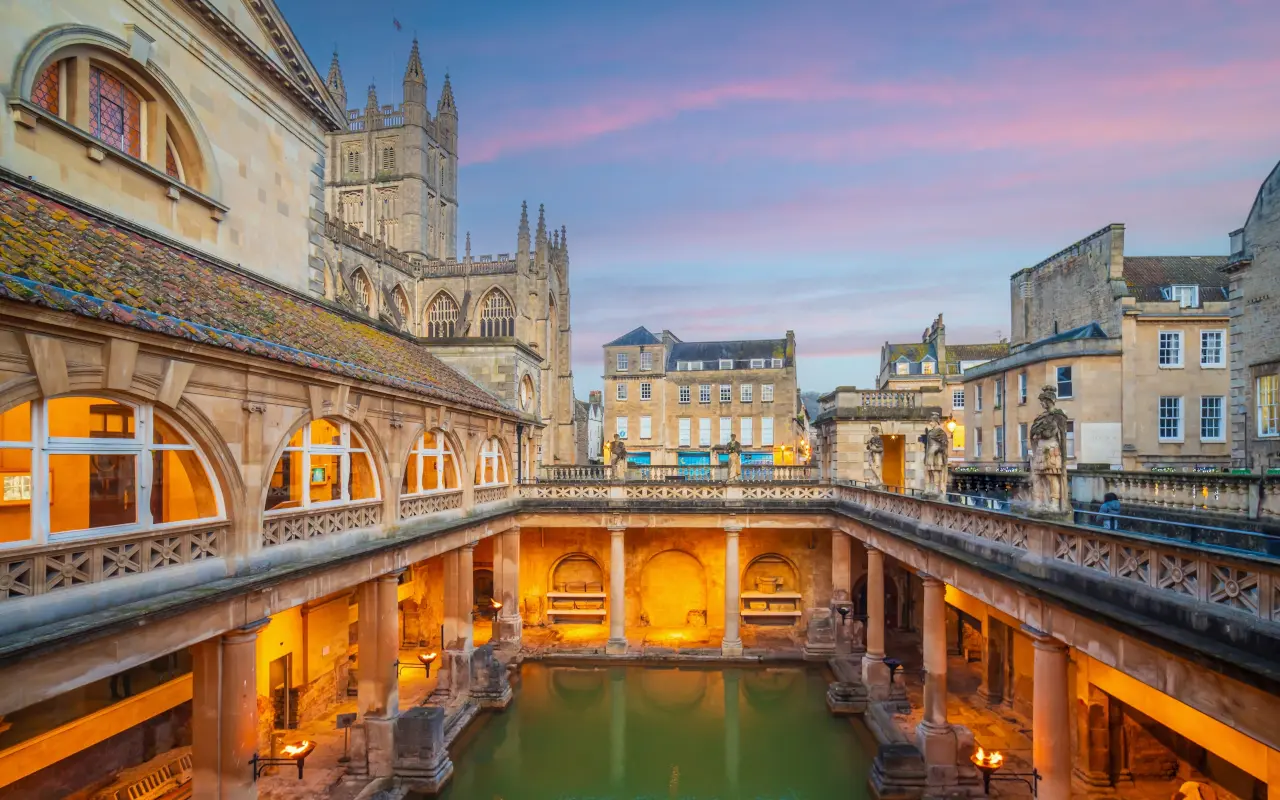 Baños romanos en Bath, Inglaterra