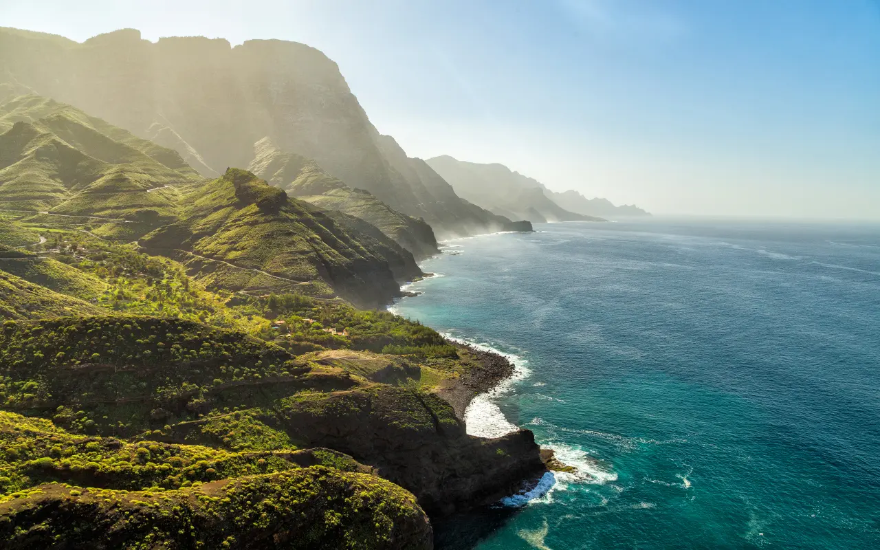 Views of the Tamadaba Natural Park in Gran Canaria