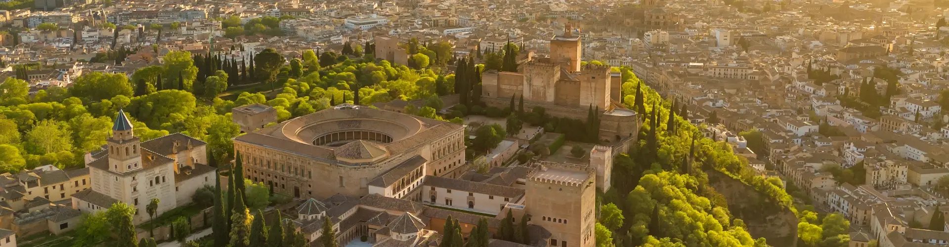 Imagen aérea de la Alhambra de Granada