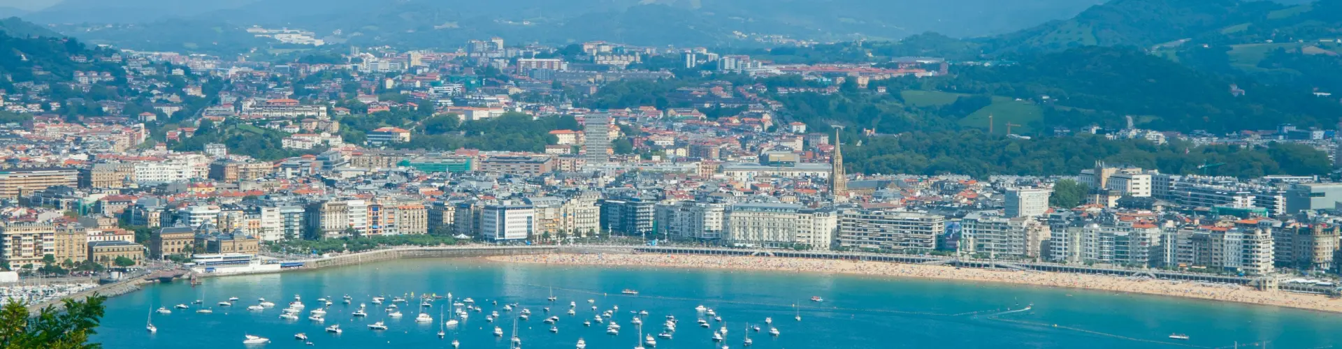 Playa de la concha en San Sebastián