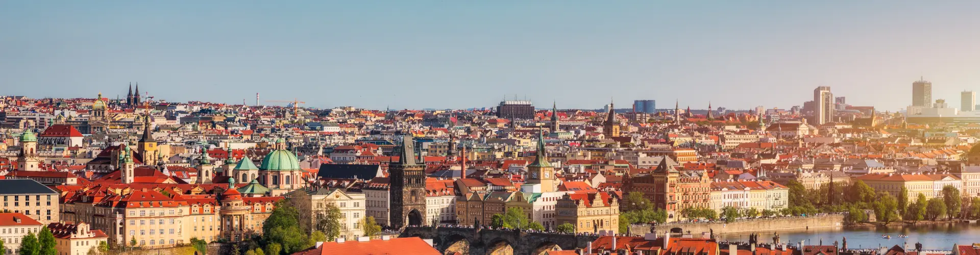 Imagen panorámica de la ciudad de Praga
