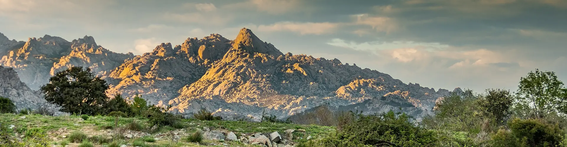 Vista de la Sierra de Guadarrama en la Comunidad de Madrid