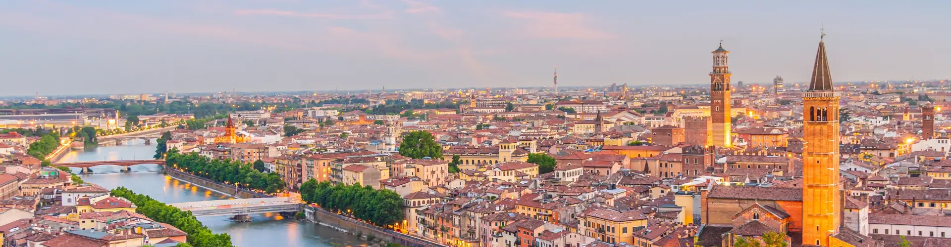 Ciudad de Verona en Italia