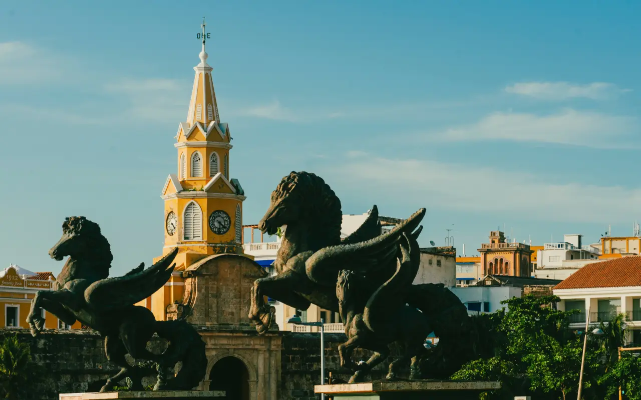 Plaza de los Pegasos en Cartagena de Indias, Colombia