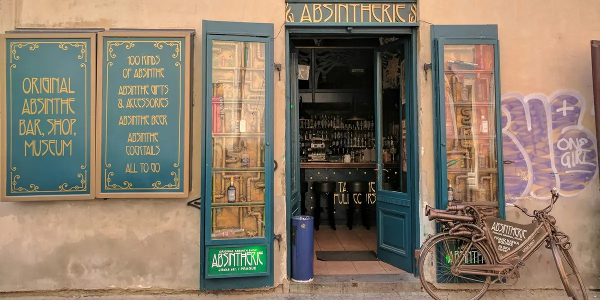 Lugar de venta de absenta en Praga