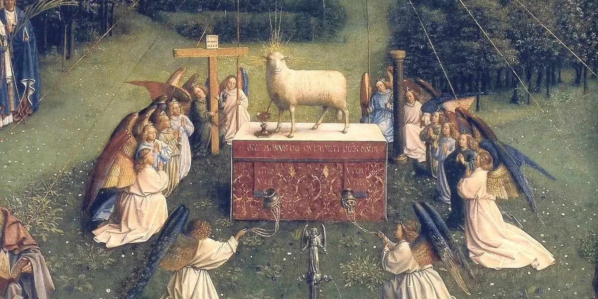 La adoración del Cordero místico Cuadro Van Eyck