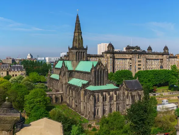 Vista panorámica de la Catedral de Glasgow