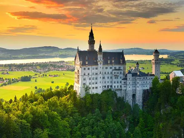 Panorámica del Castillo de Neuschwanstein - Excursión al Castillo de Neuschwanstein - Excursiones y Actividades en español en Múnich - Buendía
