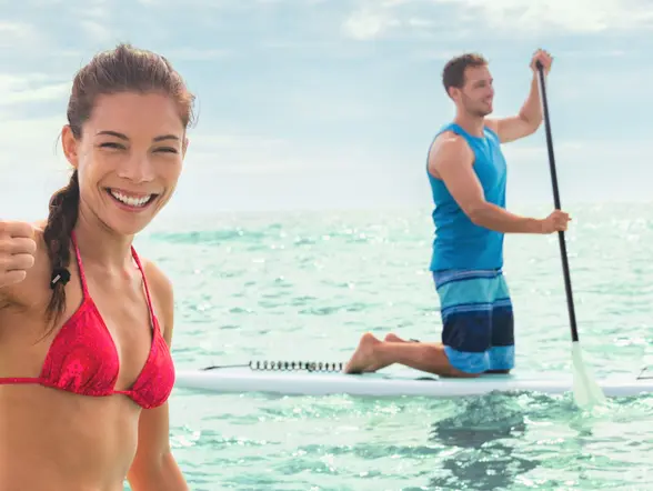 Paddle surf en la laguna de la Isla de Lobos
