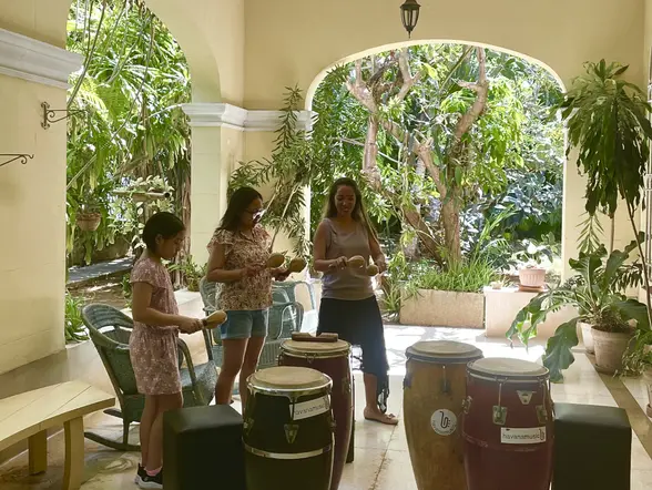 Taller de música cubana en La Habana