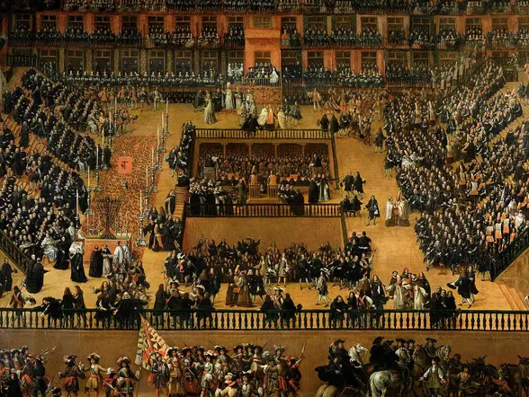 Escenario del auto de fé, un acontecimiento que marcaría el rumbo de la historia.