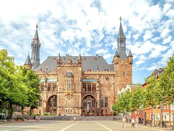 Ayuntamiento de Aachen, parte del tour guiado.