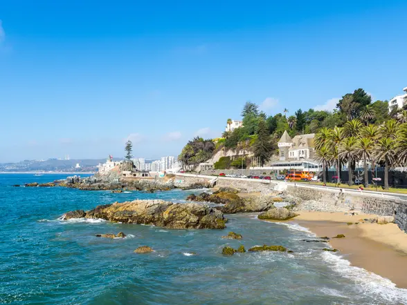 Desde Santiago de Chile: Excursión a Valpaaríso, Viña del Mar y Reñaca